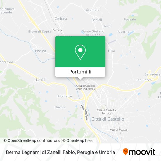Mappa Berma Legnami di Zanelli Fabio