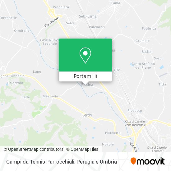 Mappa Campi da Tennis Parrocchiali