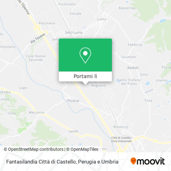 Mappa Fantasilandia Città di Castello