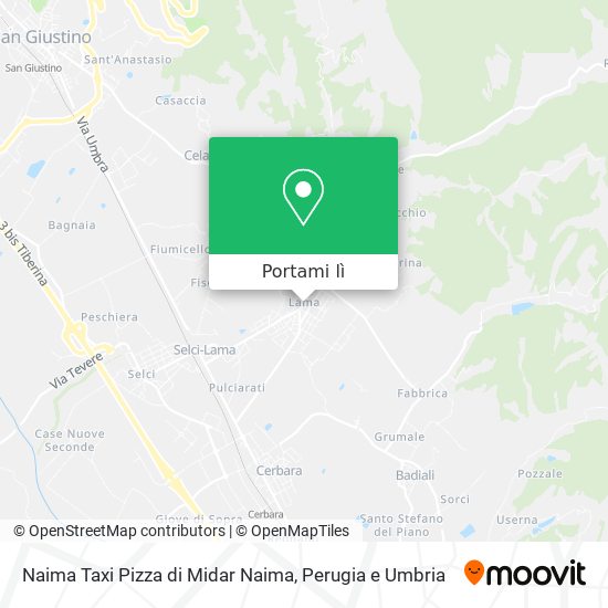 Mappa Naima Taxi Pizza di Midar Naima