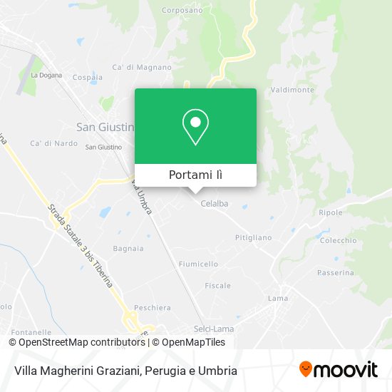 Mappa Villa Magherini Graziani