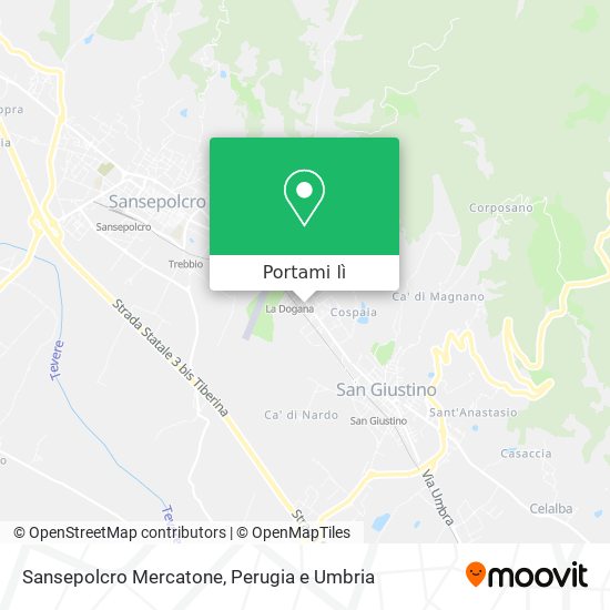 Mappa Sansepolcro Mercatone
