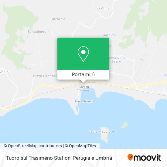 Mappa Tuoro sul Trasimeno Station