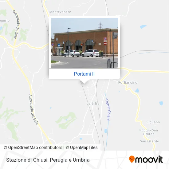 Mappa Stazione di Chiusi