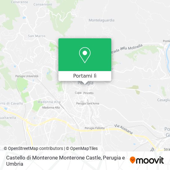 Mappa Castello di Monterone Monterone Castle