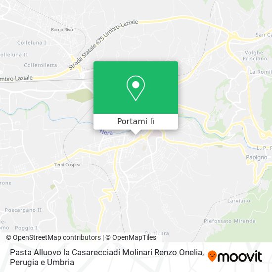 Mappa Pasta Alluovo la Casarecciadi Molinari Renzo Onelia