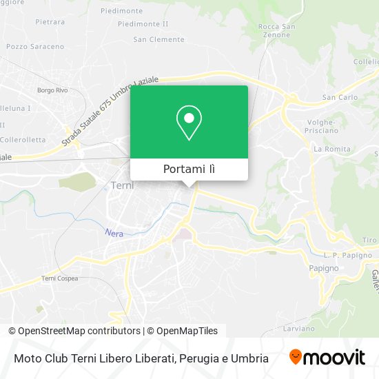 Mappa Moto Club Terni Libero Liberati