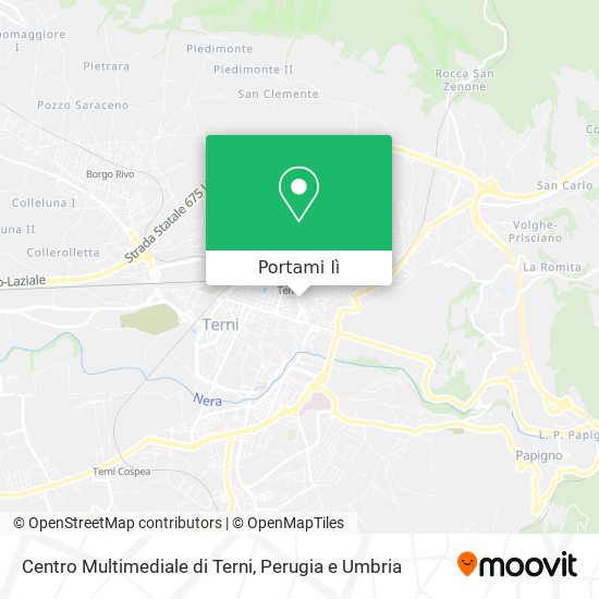 Mappa Centro Multimediale di Terni