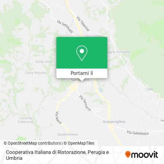 Mappa Cooperativa Italiana di Ristorazione