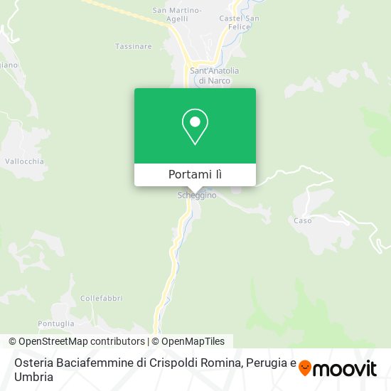 Mappa Osteria Baciafemmine di Crispoldi Romina