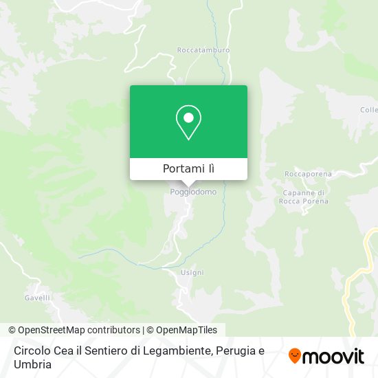 Mappa Circolo Cea il Sentiero di Legambiente
