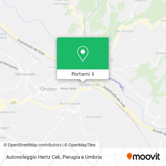 Mappa Autonoleggio Hertz Cek