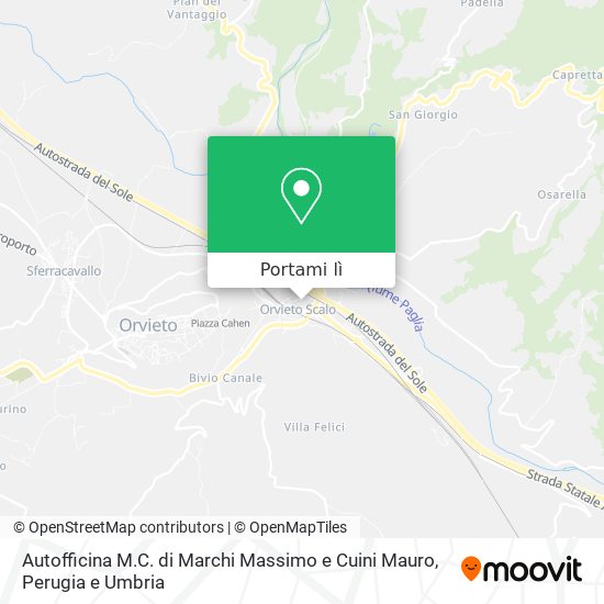 Mappa Autofficina M.C. di Marchi Massimo e Cuini Mauro