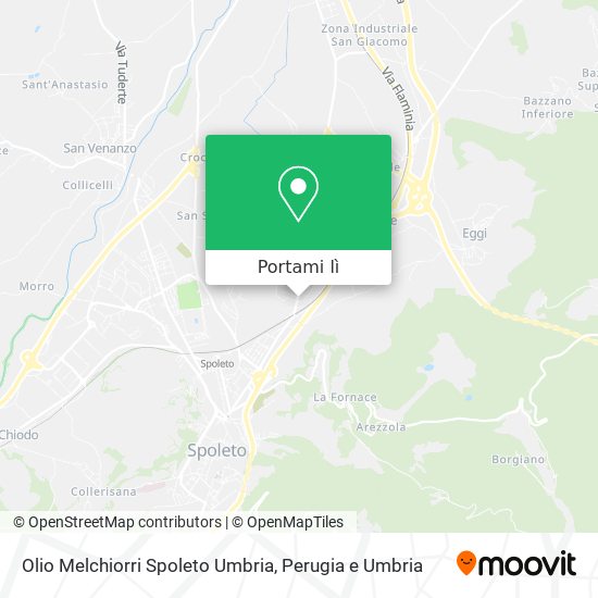 Mappa Olio Melchiorri Spoleto Umbria