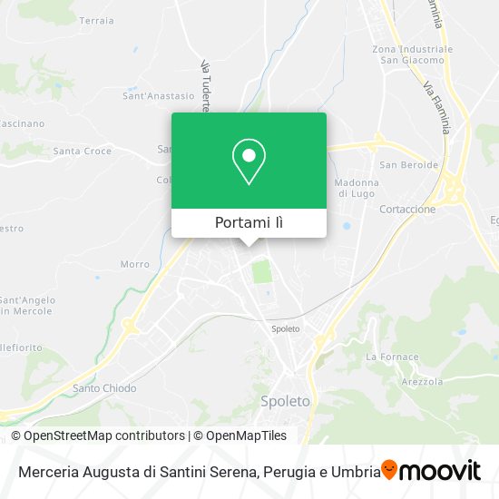 Mappa Merceria Augusta di Santini Serena