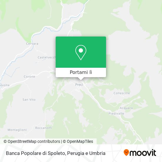 Mappa Banca Popolare di Spoleto