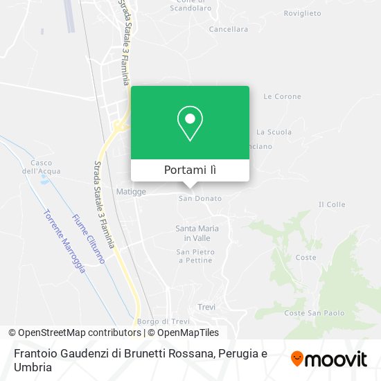 Mappa Frantoio Gaudenzi di Brunetti Rossana