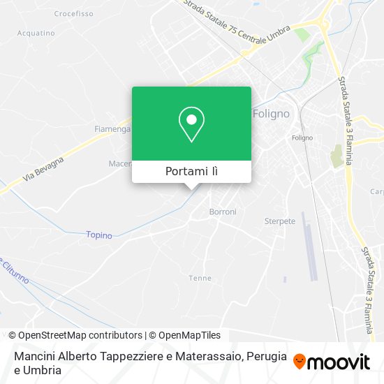 Mappa Mancini Alberto Tappezziere e Materassaio