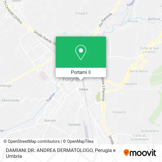 Mappa DAMIANI DR. ANDREA DERMATOLOGO