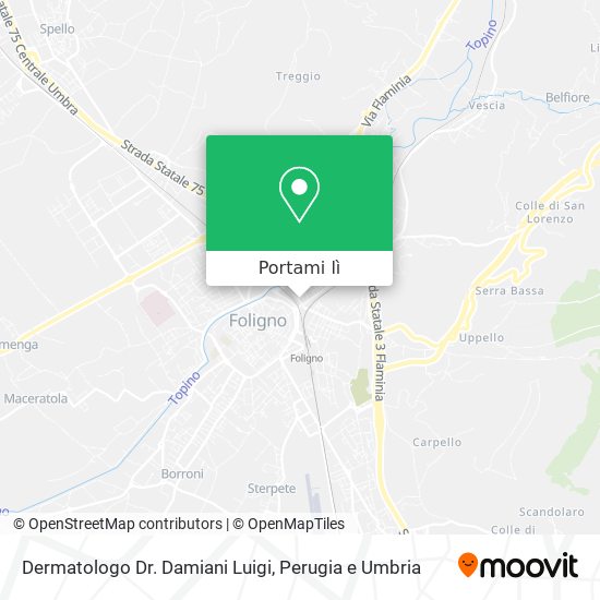 Mappa Dermatologo Dr. Damiani Luigi