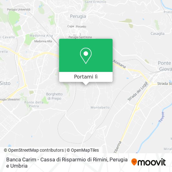 Mappa Banca Carim - Cassa di Risparmio di Rimini