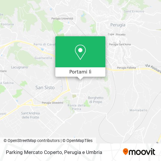 Mappa Parking Mercato Coperto