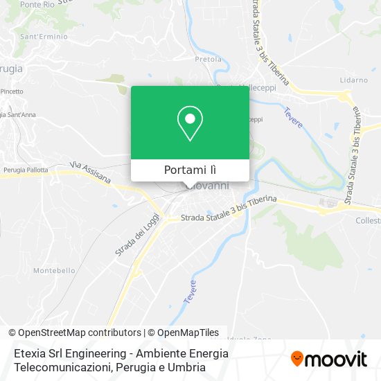 Mappa Etexia Srl Engineering - Ambiente Energia Telecomunicazioni