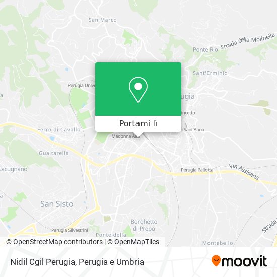 Mappa Nidil Cgil Perugia