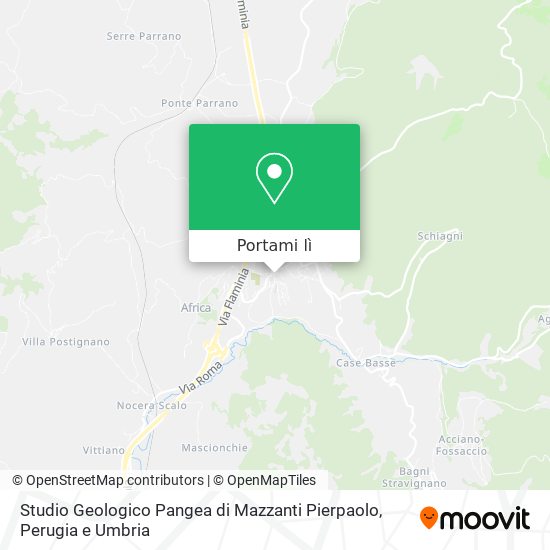 Mappa Studio Geologico Pangea di Mazzanti Pierpaolo