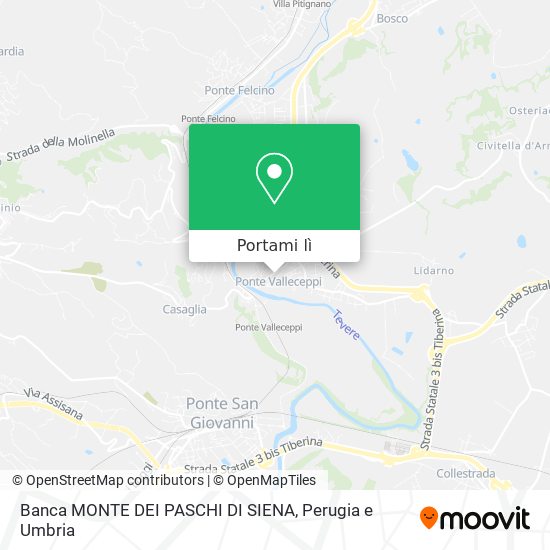 Mappa Banca MONTE DEI PASCHI DI SIENA