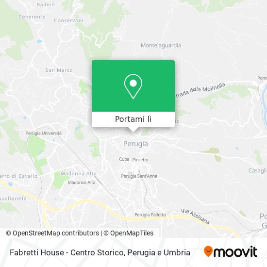 Mappa Fabretti House - Centro Storico