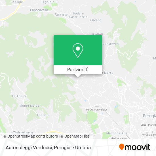 Mappa Autonoleggi Verducci