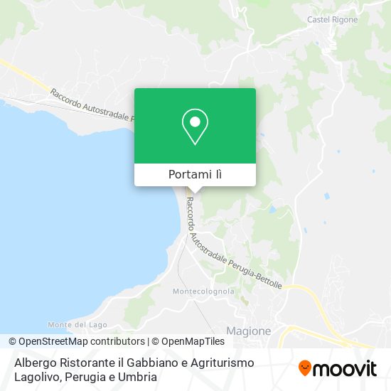 Mappa Albergo Ristorante il Gabbiano e Agriturismo Lagolivo