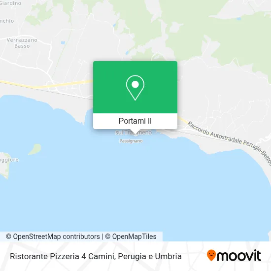 Mappa Ristorante Pizzeria 4 Camini