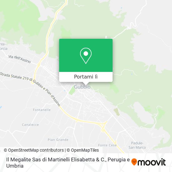 Mappa Il Megalite Sas di Martinelli Elisabetta & C.