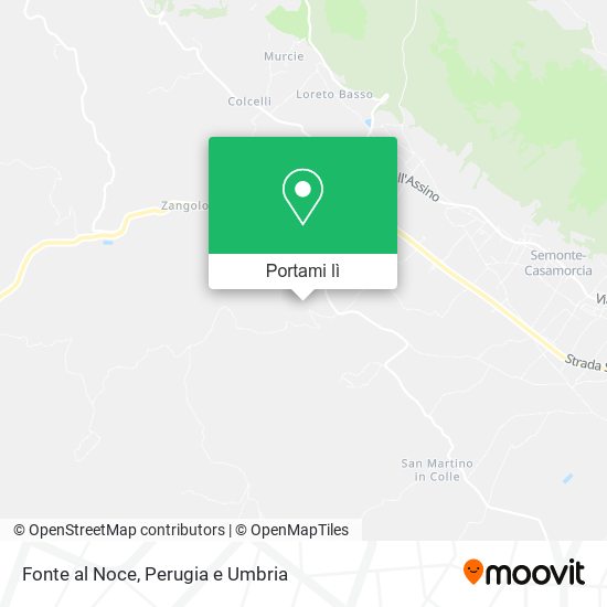 Mappa Fonte al Noce