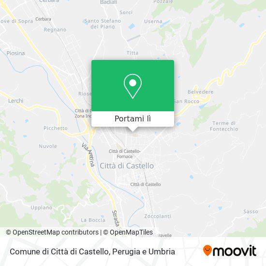 Mappa Comune di Città di Castello