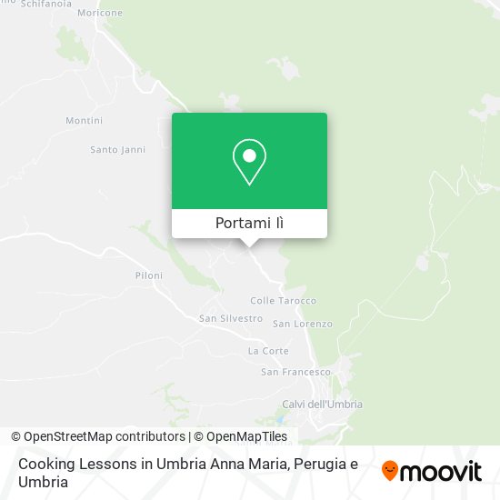 Mappa Cooking Lessons in Umbria Anna Maria