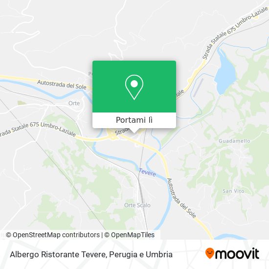 Mappa Albergo Ristorante Tevere