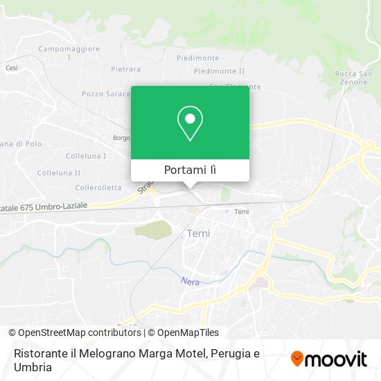 Mappa Ristorante il Melograno Marga Motel