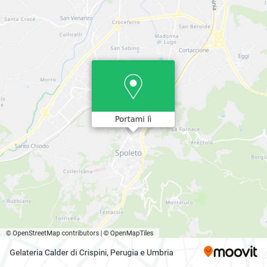 Mappa Gelateria Calder di Crispini