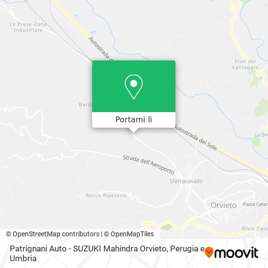 Mappa Patrignani Auto - SUZUKI Mahindra Orvieto