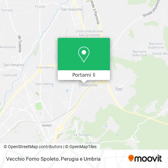 Mappa Vecchio Forno Spoleto
