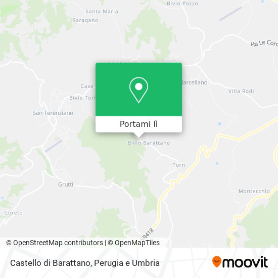 Mappa Castello di Barattano