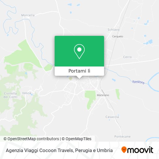 Mappa Agenzia Viaggi Cocoon Travels