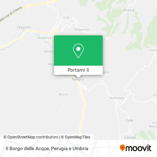 Mappa Il Borgo delle Acque