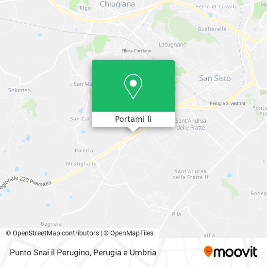 Mappa Punto Snai il Perugino