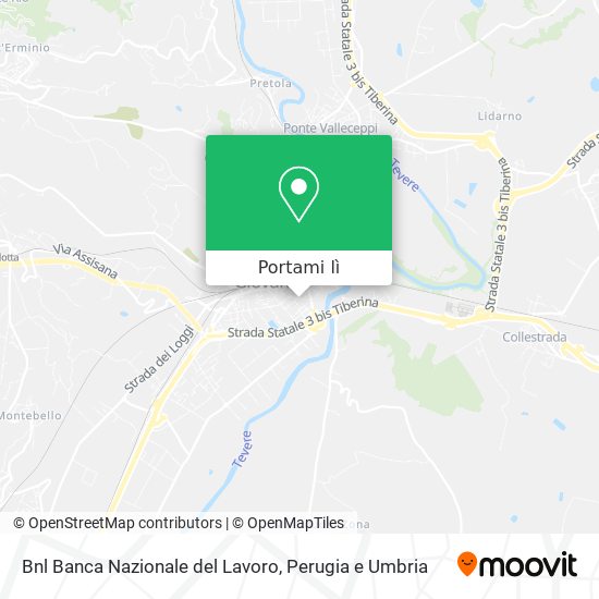 Mappa Bnl Banca Nazionale del Lavoro
