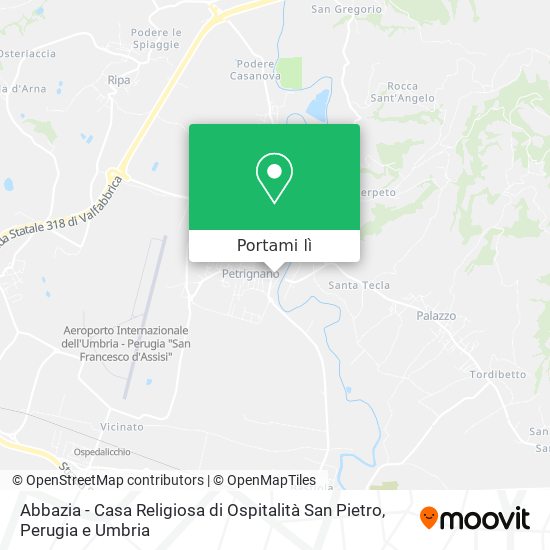 Mappa Abbazia - Casa Religiosa di Ospitalità San Pietro