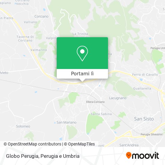 Mappa Globo Perugia